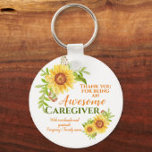 介護者素晴らしフローラひまわり鑑賞法 キーホルダー (正面)