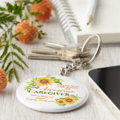 介護者素晴らしフローラひまわり鑑賞法 キーホルダー (側面)