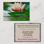 介護者誠実フローラプロフェッショナル 名刺 (正面/裏面)