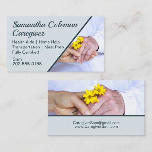 介護者高齢者住宅相談員 名刺 (正面/裏面)