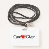 介護者 バッジ (裏面ランヤード)