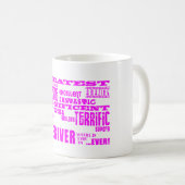 介護者: ピンクのすばらしい介護者 コーヒーマグカップ (正面右)