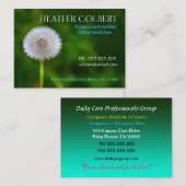 介護者Dandelionヘルパーを信頼 名刺 (正面/裏面)