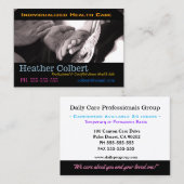 介護者HelpU信頼プロフェッショナル 名刺 (正面/裏面)