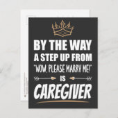 介護職は魅力の極み。面白いギフト ポストカード (正面/裏面)