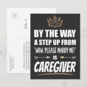 介護職は魅力の頂点。ユモアのあるギフト ポストカード (正面/裏面)