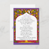 介護賛美者/フラットカード用のA サンキューカード (正面/裏面)