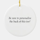 仏およびクリスマスツリー セラミックオーナメント (裏面)