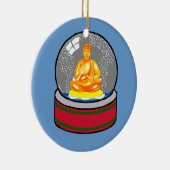 仏およびsnowglobeのオーナメント セラミックオーナメント (右)