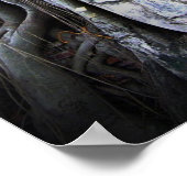 仏とツリー仏教タイ写真 ポスター (角)