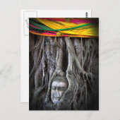 仏とツリー仏教タイ写真 ポストカード (正面/裏面)