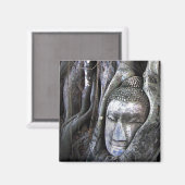 仏とツリー仏教タイ写真 マグネット (正面/裏面)