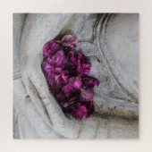 "仏とバラ花びら"ジグソーパズル ジグソーパズル (横)