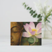 仏と花 ポストカード (スタンド正面)