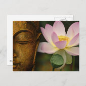 仏と花 ポストカード (正面/裏面)