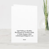 仏に落ちる光 カード (裏面)