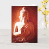 仏に落ちる光 カード (黄色い花)