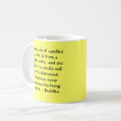 仏のたくさんの蝋燭はつけることができます コーヒーマグカップ (正面左)