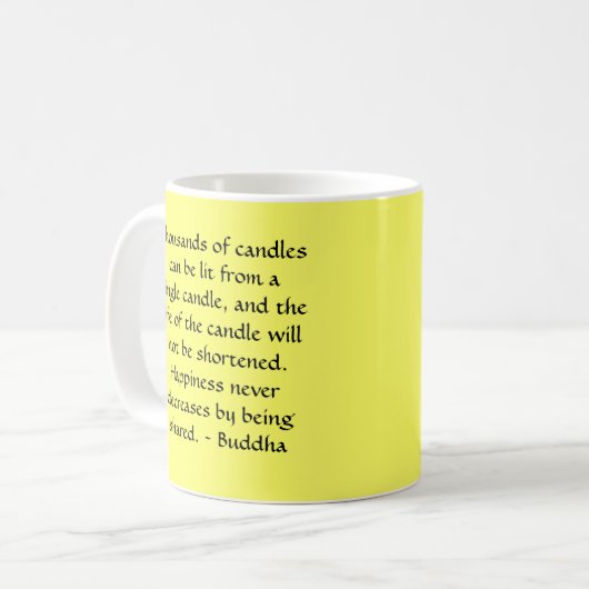 仏のたくさんの蝋燭はつけることができます コーヒーマグカップ (正面左)