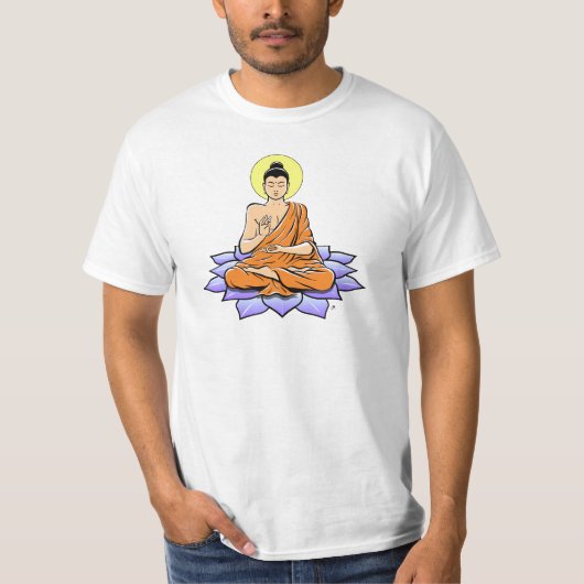 仏のはすの花 Tシャツ (正面)