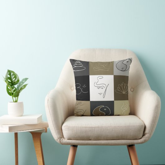 仏のインスピレーションのモダンなデザインの枕 クッション (椅子)