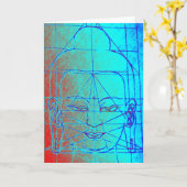 仏のヘッド挨拶状 カード (黄色い花)