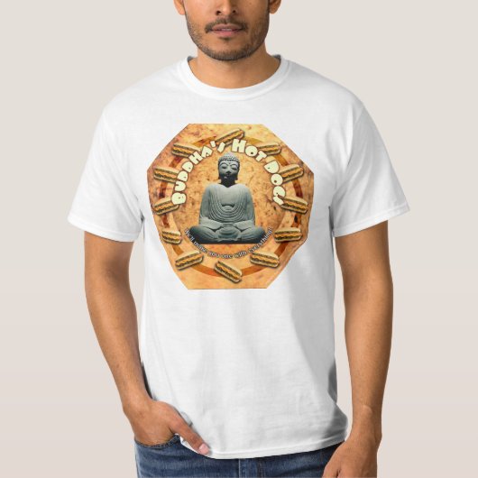 仏のホットドッグのTシャツ Tシャツ (正面)