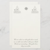 仏のメモ 便箋 (正面/裏面)