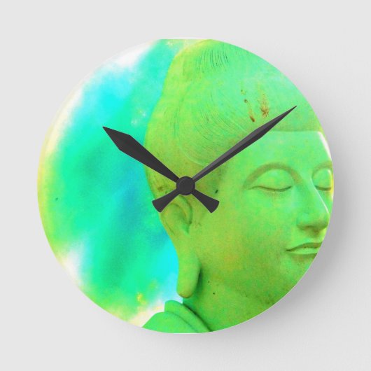 仏のレトロの時計 ラウンド壁時計 (正面)
