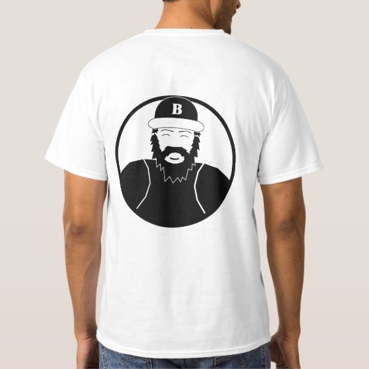 仏のワイシャツ Tシャツ (裏面)