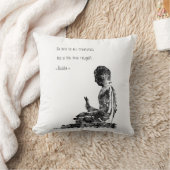 仏の仏の引用文、水彩画仏 クッション (ブランケット)