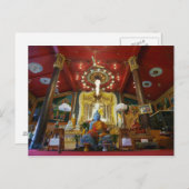 仏の大理石の彫像 ポストカード (正面/裏面)