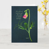 仏の奇跡の引用文カード カード (黄色い花)