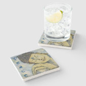 仏の平和水彩画の芸術の石のコースター ストーンコースター (横)