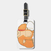 仏の幸福の喜びの平和 ラゲッジタグ (正面縦)