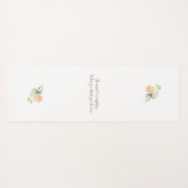 仏の引用文および花柄 ヨガマット (裏面(横))