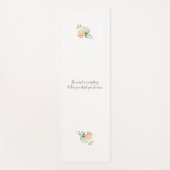 仏の引用文および花柄 ヨガマット (正面)