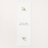 仏の引用文および花柄 ヨガマット (裏面)