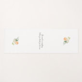 仏の引用文および花柄 ヨガマット (正面(横))