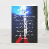 仏の引用文の感動的なイメージ カード (正面)