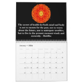 仏の引用文の感動的なヨガの黙想の芸術 カレンダー (1月 2026)