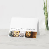 …仏の引用文の挨拶状を覚醒させて下さい カード (裏面)