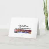 仏の引用文バレンタインとの赤いバラ シーズンカード (裏面)