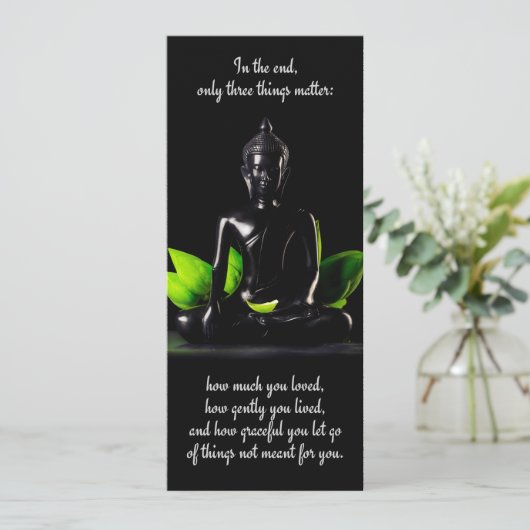 仏の引用文3のカード/招待 招待状 (スタンド正面)