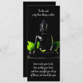 仏の引用文3のカード/招待 招待状 (正面/裏面)