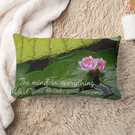 仏の引用文 ランバークッション (ブランケット)