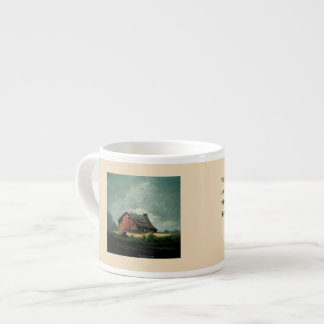 仏の引用文：変化を見ると苦しみを軽減する エスプレッソカップ