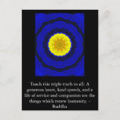 仏の引用 – こ教えの三重の真実に….. ポストカード (正面)