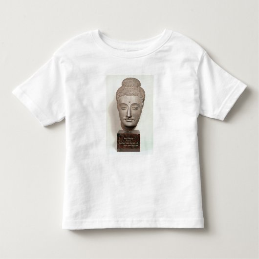仏の彫像から、から先頭に立って下さい トドラーTシャツ (正面)