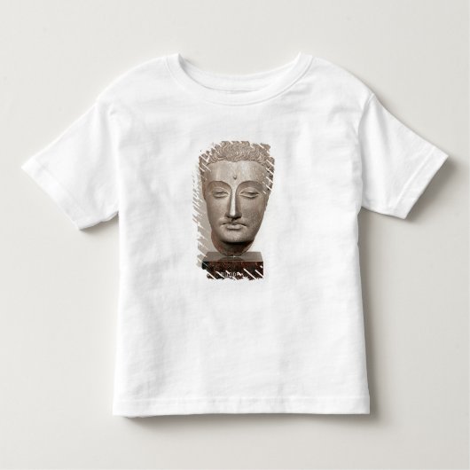 仏の彫像から、から先頭に立って下さい トドラーTシャツ (正面)